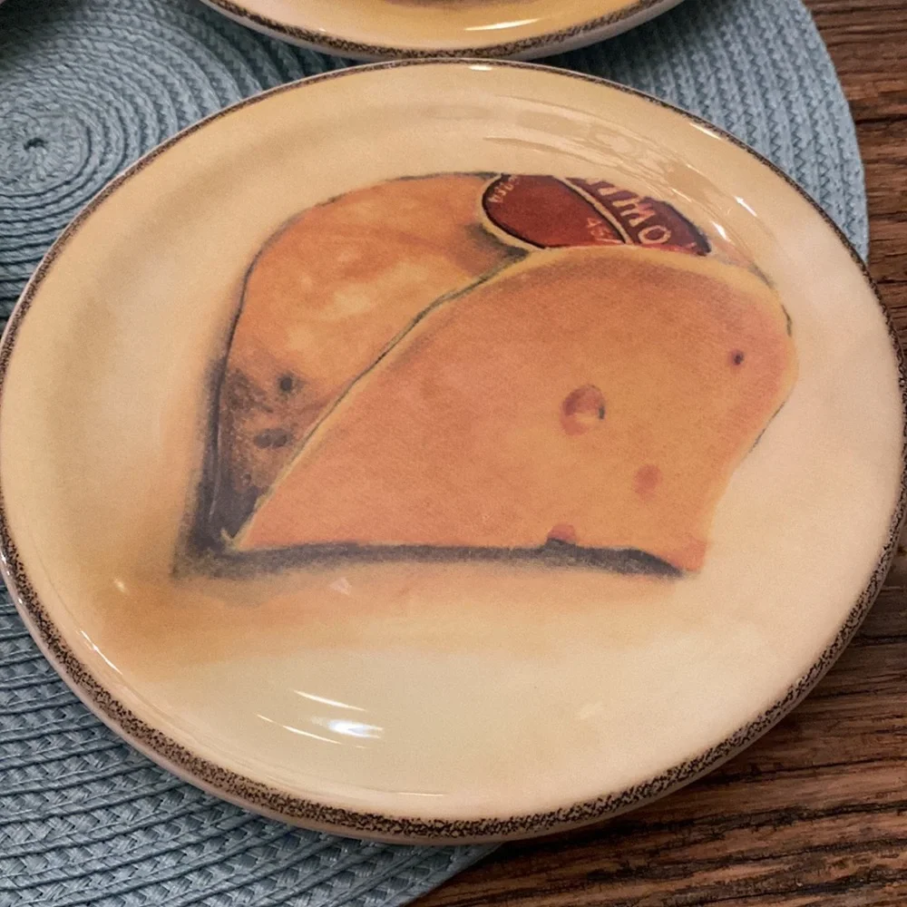 Fromage by Williams Sonoma, 4 Appetizer Plates